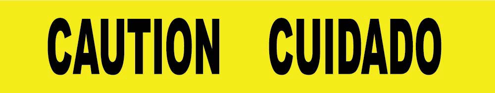 Caution Bilingual Printed Barricade Tape - Roll-eSafety Supplies, Inc