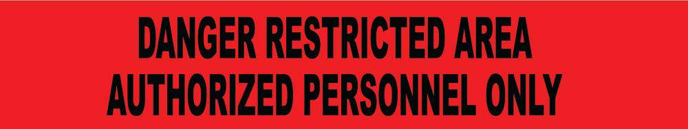 Restricted Area Authorized Personnel Only Printed Barricade Tape - Roll-eSafety Supplies, Inc