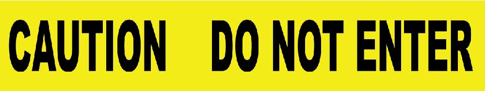 Caution Do Not Enter Printed Barricade Tape - Roll-eSafety Supplies, Inc