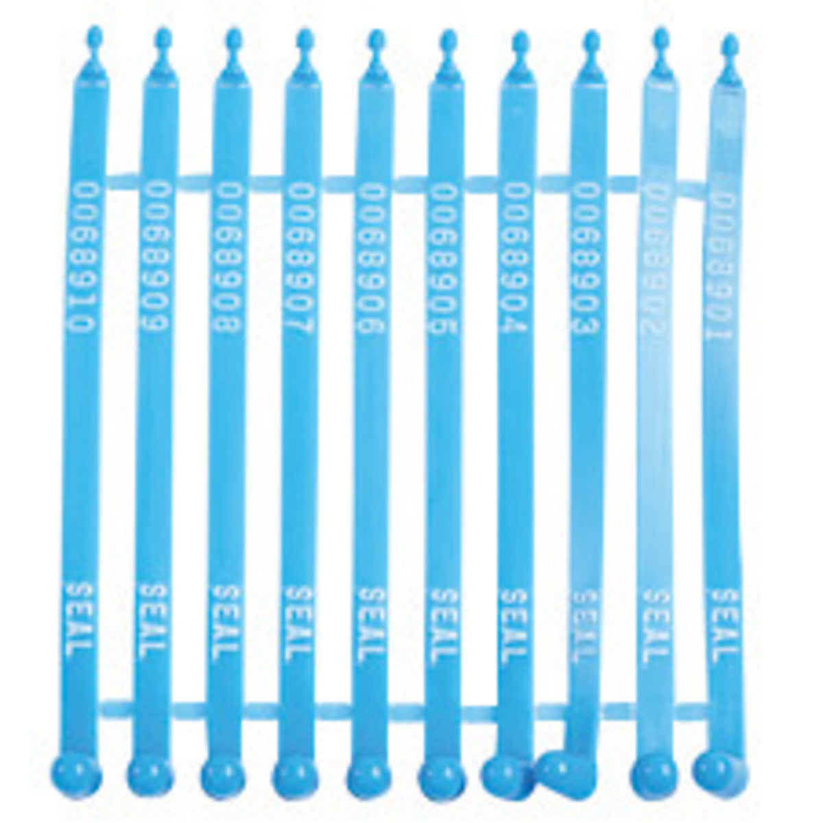 Brady® 7 1/2" Blue Plastic Poly-Lok Truck Seal "SEAL" (100 Per Pack)-eSafety Supplies, Inc