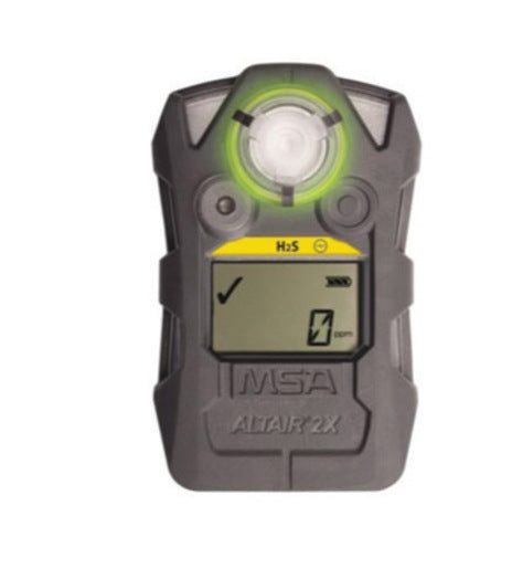 MSA Button Glove Hand Operate Large Lcd 10 Second Backlight Adjust Timeout Agency Certified Dust Water Tight Ip67 Intrinsically Safe Construct 1 Detector Altair 2Xp Hydrogen Sulfide Gray Tough Over Molded Rubber Armor-eSafety Supplies, Inc