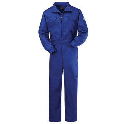 VF Imagewear Bulwark 44" Regular Royal Blue 9 Ounce Cotton Flame Resistant Classic Coverall With Concealed 2-Way Front Zipper Closure And 2 patch Hip Pockets, Chest Pocket-eSafety Supplies, Inc