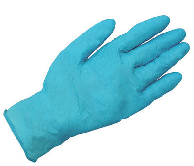 Radnor Medium Blue 9 1/2" 4 mil Industrial/Food Grade Latex-Free Nitrile Ambidextrous Non-Sterile Powdered Disposable Gloves With Textured Finish-eSafety Supplies, Inc