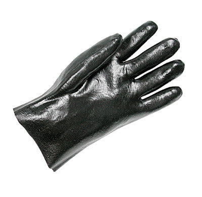 Radnor Large Black 10" Economy PVC Glove Fully Coated With Rough Finish Palm-eSafety Supplies, Inc