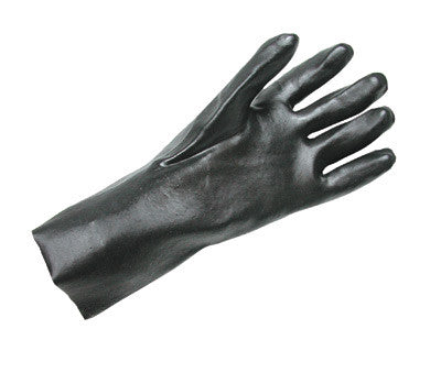 Radnor Large Black 14" Economy PVC Glove Fully Coated With Smooth Finish Palm-eSafety Supplies, Inc