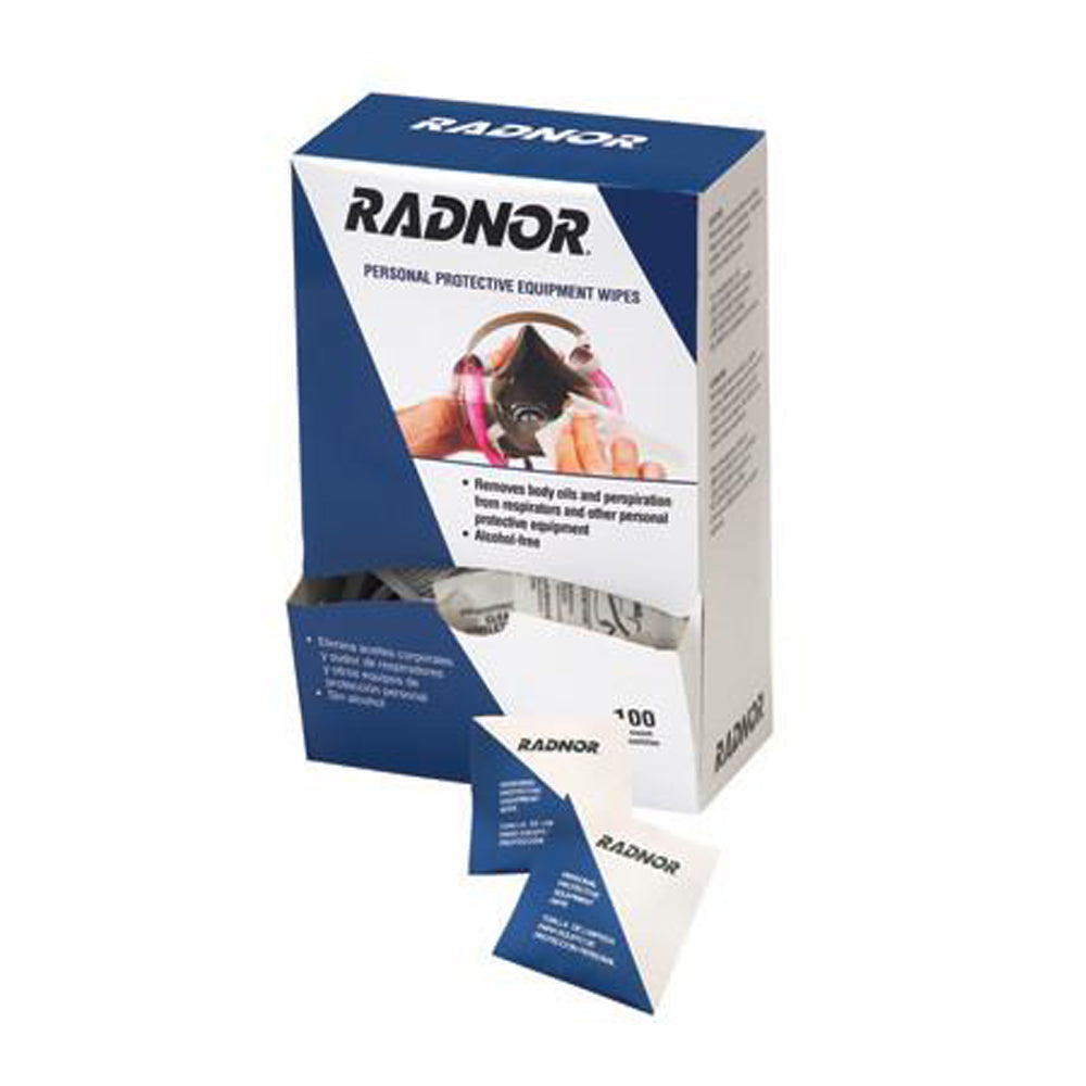 Radnor 5" X 8" Respirator Cleaning Wipes For All Respirators-eSafety Supplies, Inc