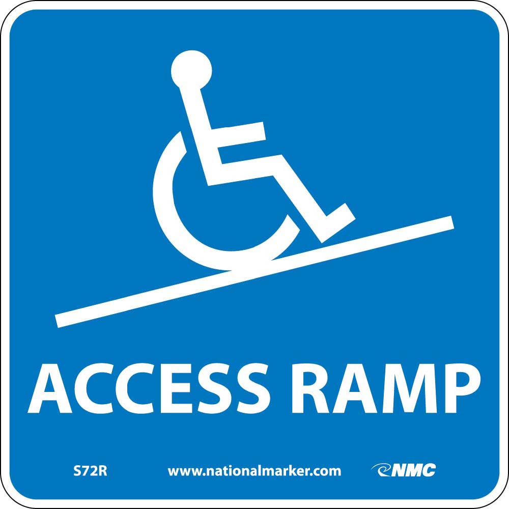 Ada Location Marker Access Ramp Sign-eSafety Supplies, Inc