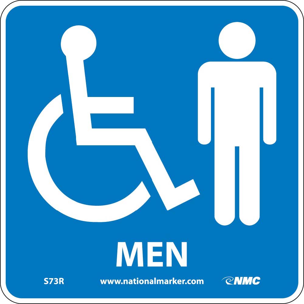 Ada Location Marker Men Sign-eSafety Supplies, Inc