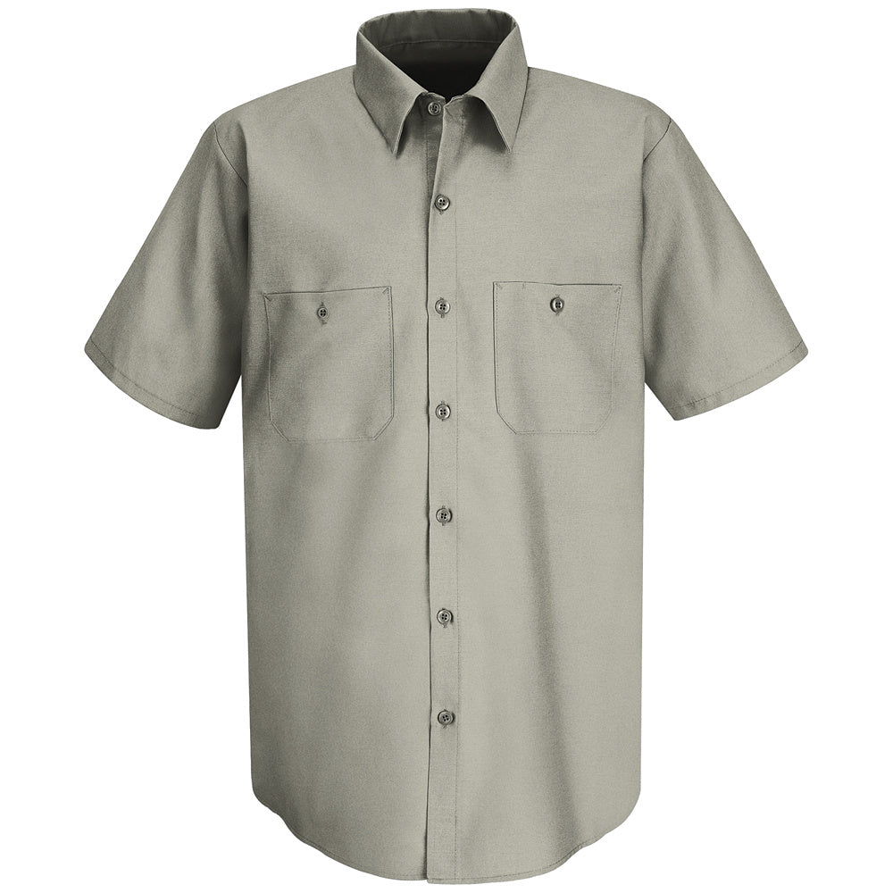 Red Kap Men's Wrinkle-Resistant Cotton Work Shirt SC40 - Graphite Grey-eSafety Supplies, Inc