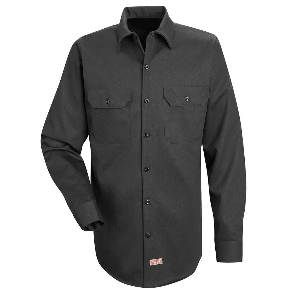 Red Kap Men's Deluxe Heavyweight Cotton Shirt SC70 - Charcoal-eSafety Supplies, Inc
