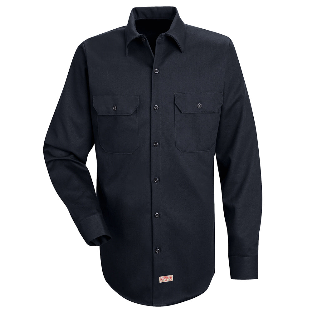 Red Kap Men's Deluxe Heavyweight Cotton Shirt SC70 - Dark Navy-eSafety Supplies, Inc