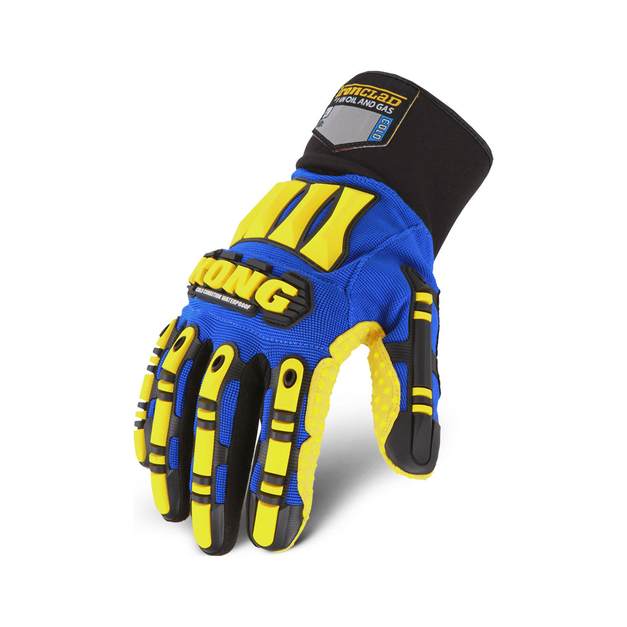 Ironclad KONG® Cold Condition Waterproof Glove Yellow/Blue-eSafety Supplies, Inc