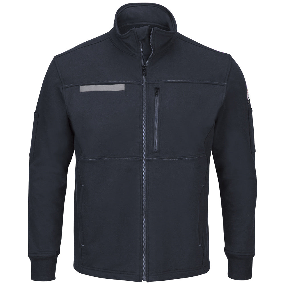 Bulwark Male Zip Front Fleece Jacket-eSafety Supplies, Inc