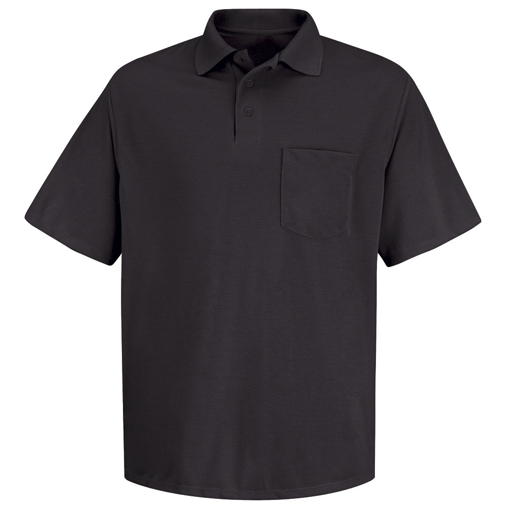 Red Kap Performance Knit® Polyester Solid Shirt SK02 - Black-eSafety Supplies, Inc