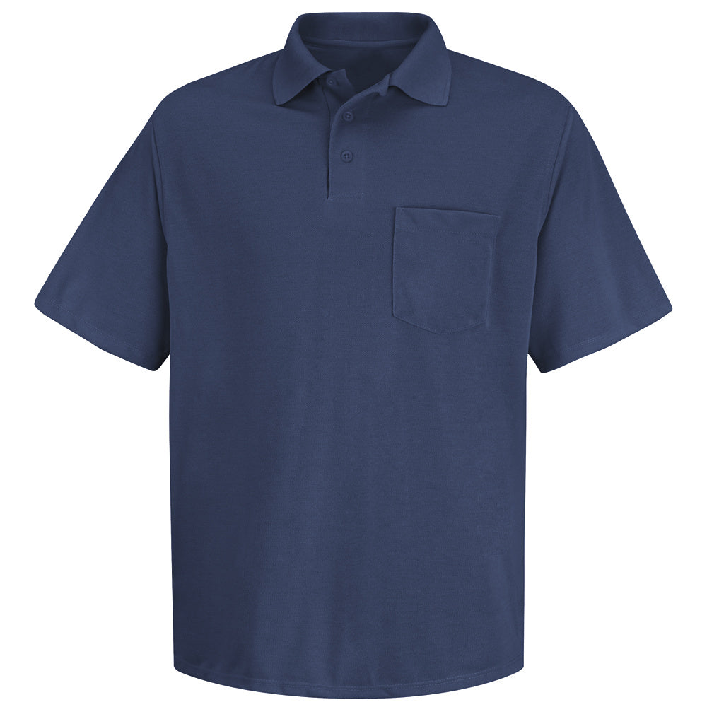 Red Kap Performance Knit® Polyester Solid Shirt SK02 - Navy-eSafety Supplies, Inc