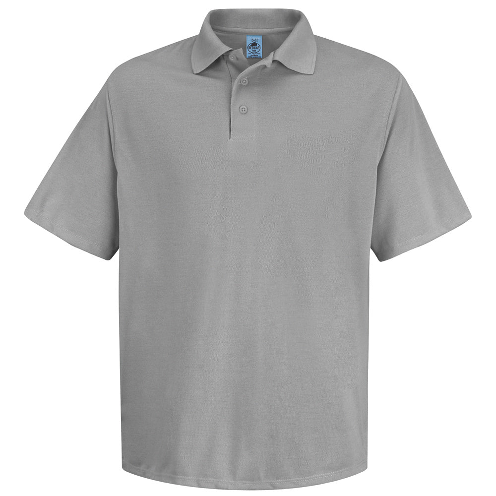 Red Kap Spun Polyester Pocketless Polo SK20 - Ash Grey-eSafety Supplies, Inc