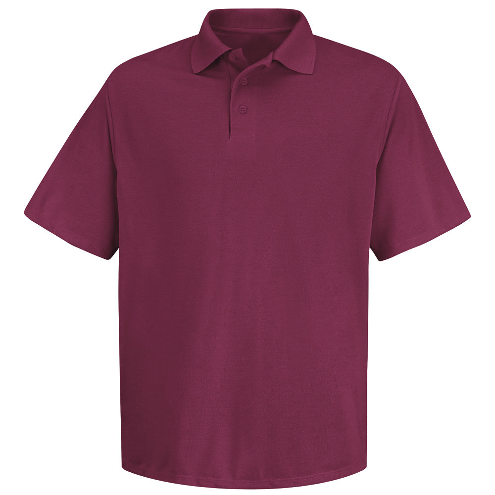 Red Kap Spun Polyester Pocketless Polo SK20 - Burgandy-eSafety Supplies, Inc