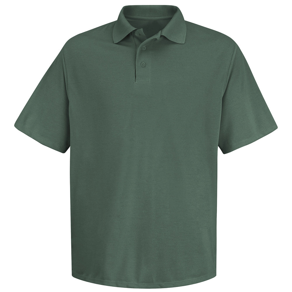 Red Kap Spun Polyester Pocketless Polo SK20 - Hunter Green-eSafety Supplies, Inc