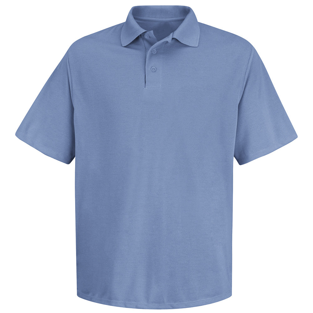 Red Kap Spun Polyester Pocketless Polo SK20 - Medium Blue-eSafety Supplies, Inc
