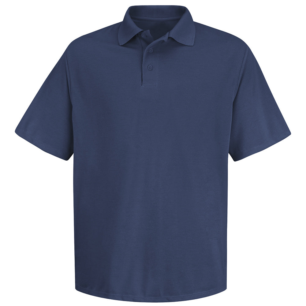Red Kap Spun Polyester Pocketless Polo SK20 - Navy-eSafety Supplies, Inc