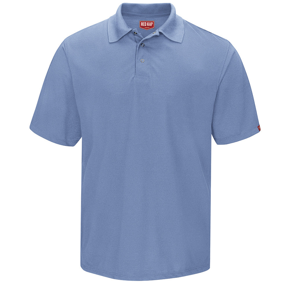 Red Kap Spun Polyester Gripper-Front Polo SK24 - Medium Blue-eSafety Supplies, Inc