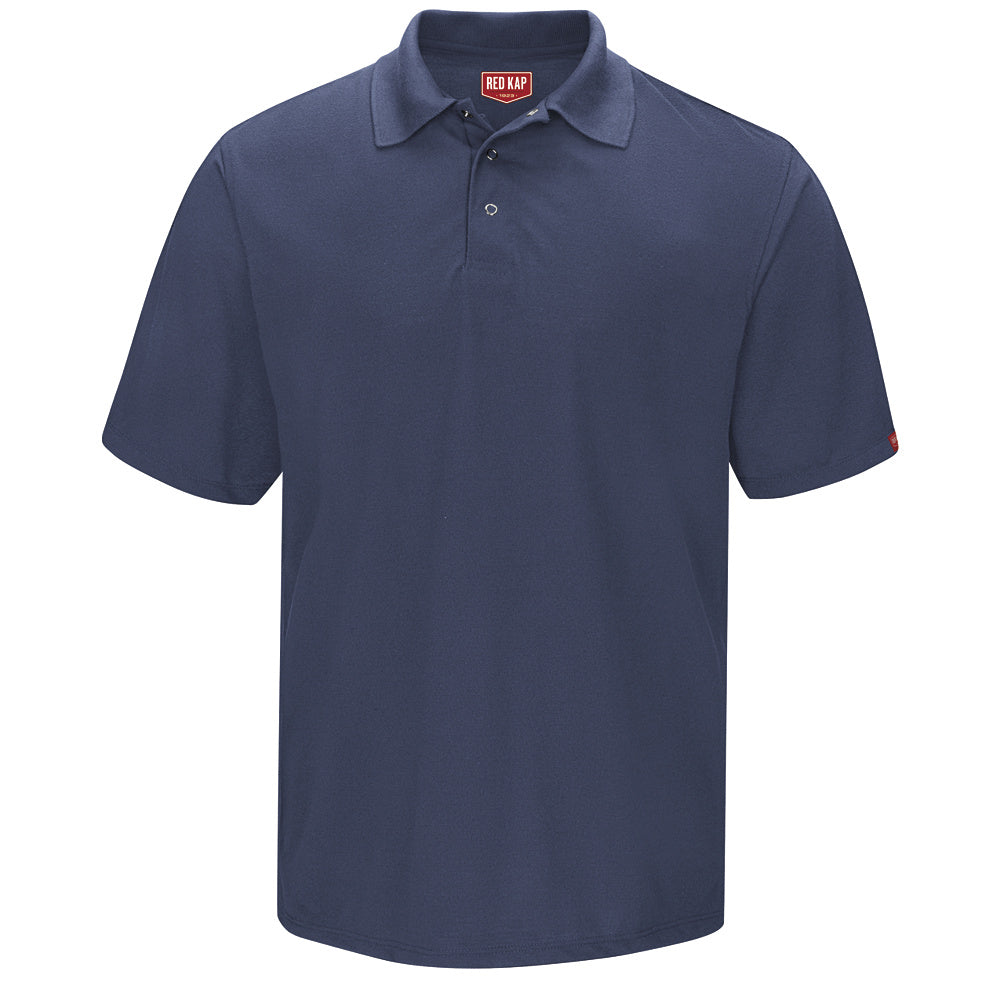 Red Kap Spun Polyester Gripper-Front Polo SK24 - Navy-eSafety Supplies, Inc