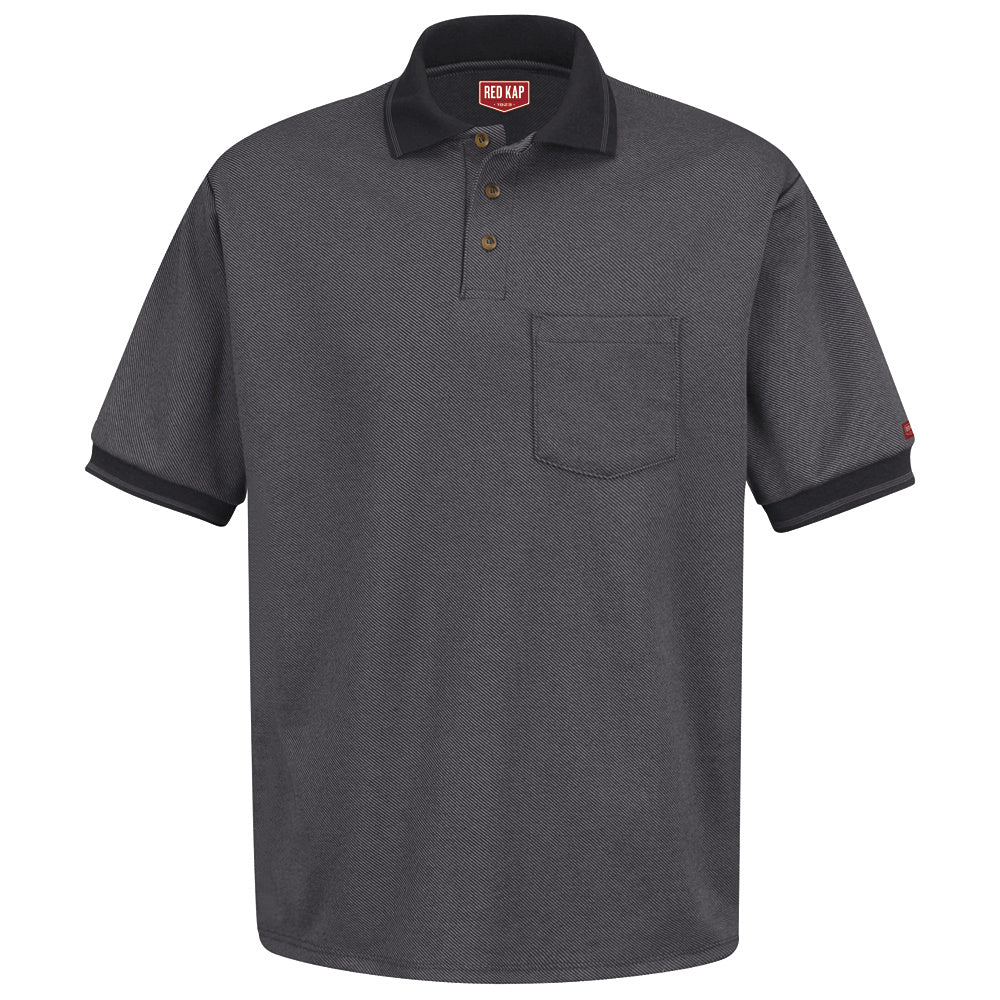 Red Kap Performance Knit® Twill Shirt SK52 - Black / Charcoal-eSafety Supplies, Inc