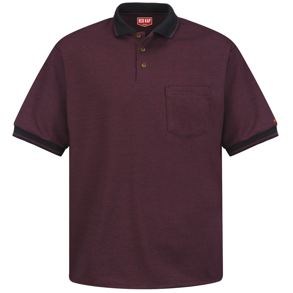 Red Kap Performance Knit® Twill Shirt SK52 - Burgundy / Black-eSafety Supplies, Inc