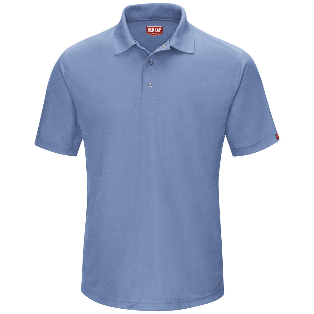 Red Kap Men's Flex Core Polo SK74 - Medium Blue-eSafety Supplies, Inc