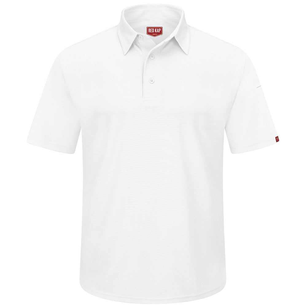 Red Kap Male Professional Polo SK90 - White-eSafety Supplies, Inc