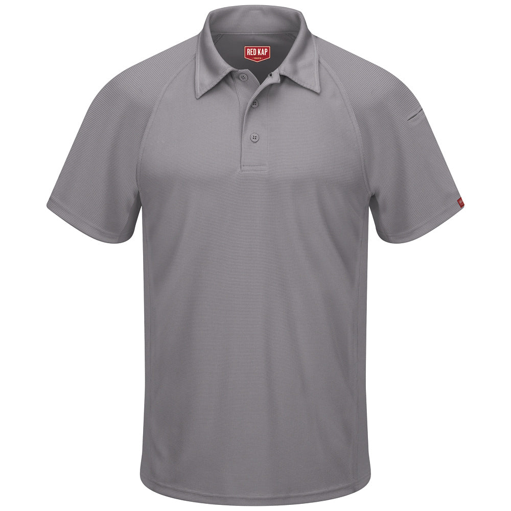 Red Kap Male Active Performance Polo SK92 - Grey-eSafety Supplies, Inc