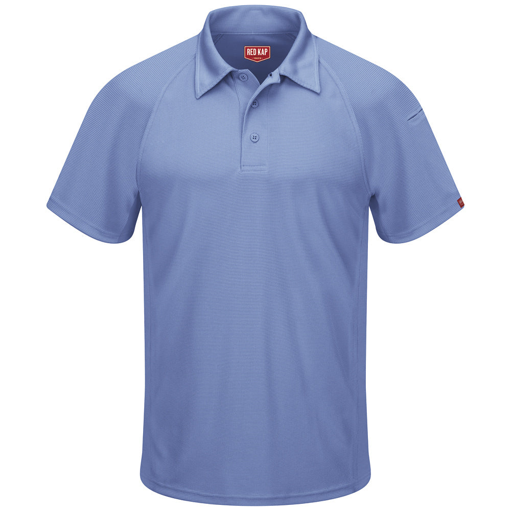 Red Kap Male Active Performance Polo SK92 - Medium Blue-eSafety Supplies, Inc