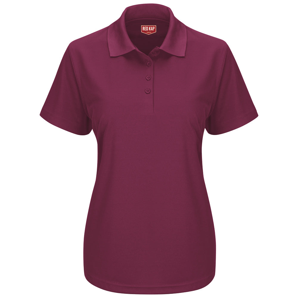 Red Kap Women's Flex Core Polo SK97 - Burgandy-eSafety Supplies, Inc