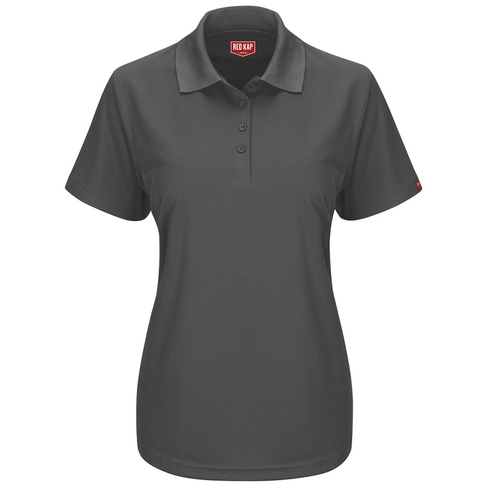 Red Kap Women's Flex Core Polo SK97 - Charcoal-eSafety Supplies, Inc