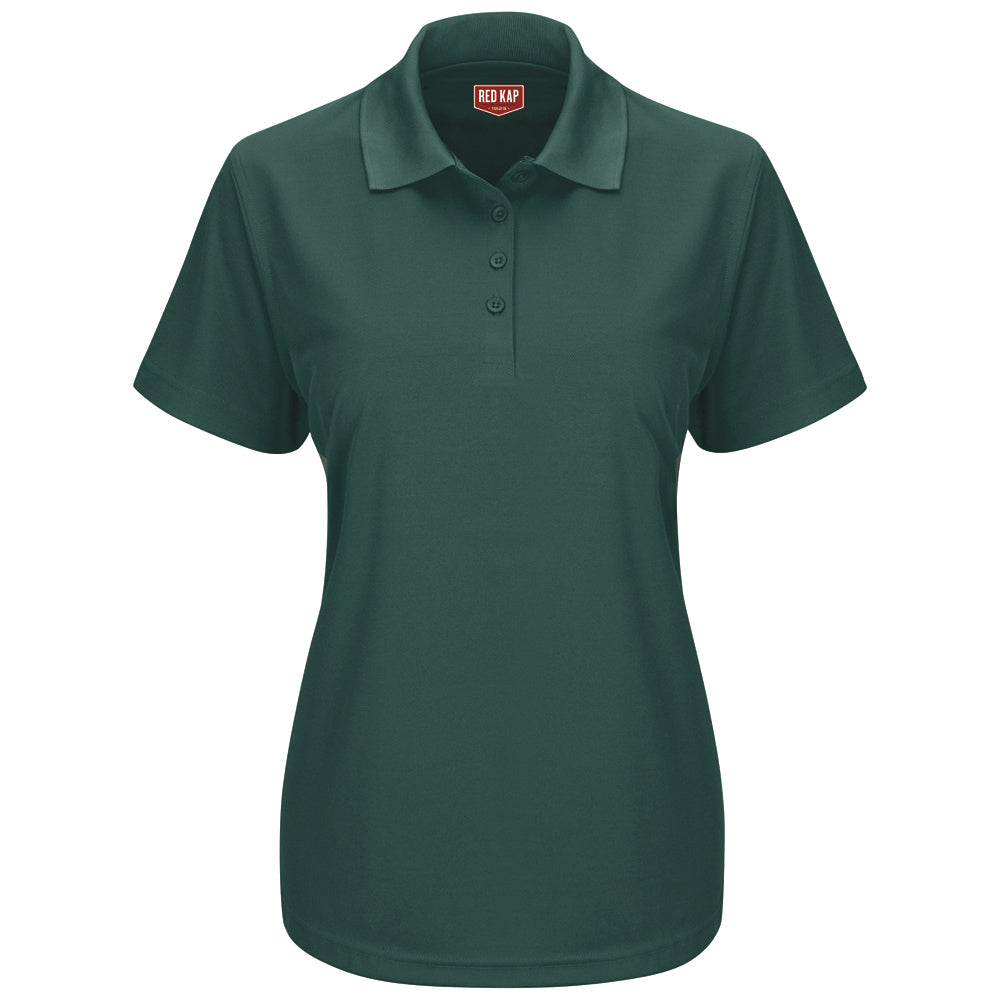 Red Kap Women's Flex Core Polo SK97 - Hunter Green-eSafety Supplies, Inc