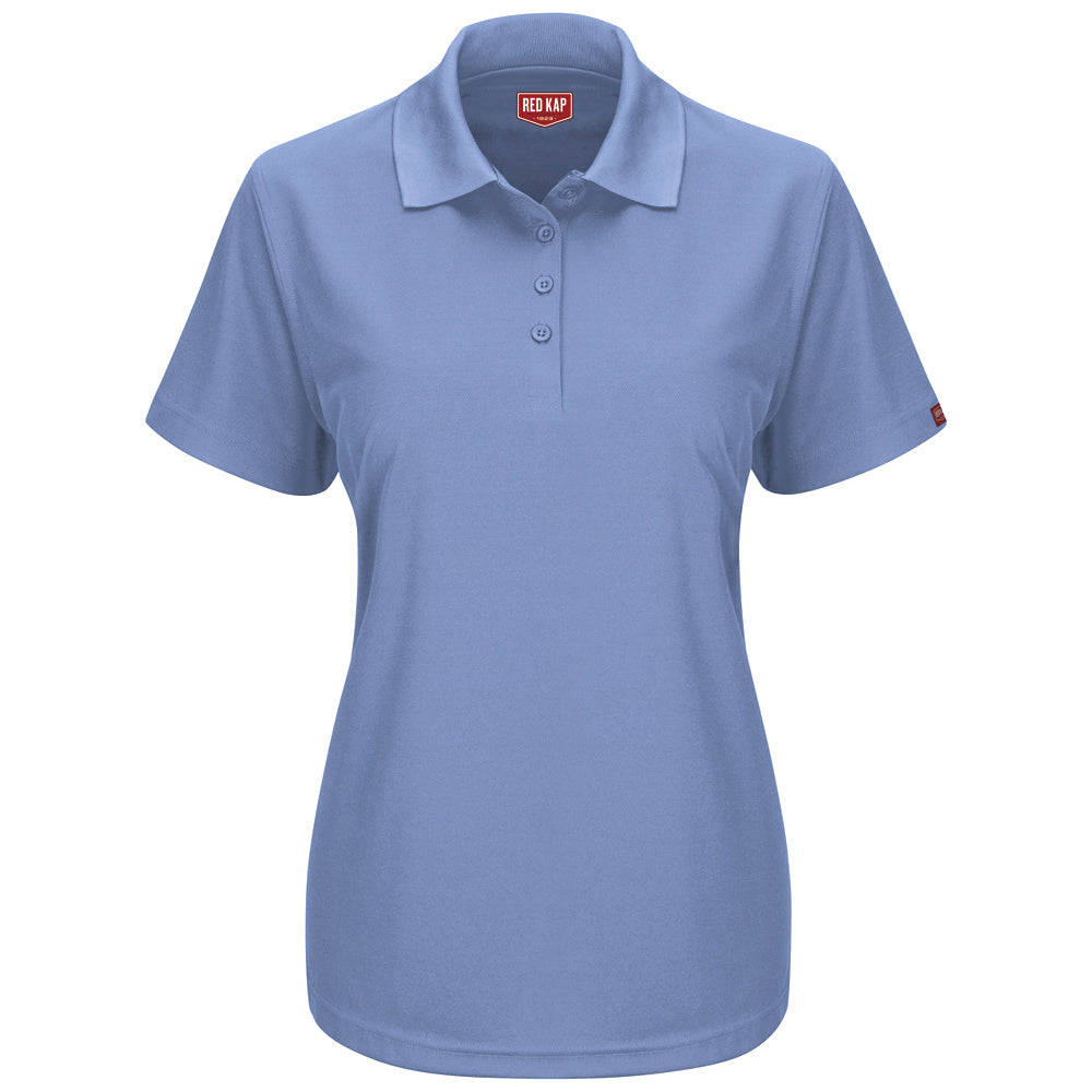 Red Kap Women's Flex Core Polo SK97 - Medium Blue-eSafety Supplies, Inc