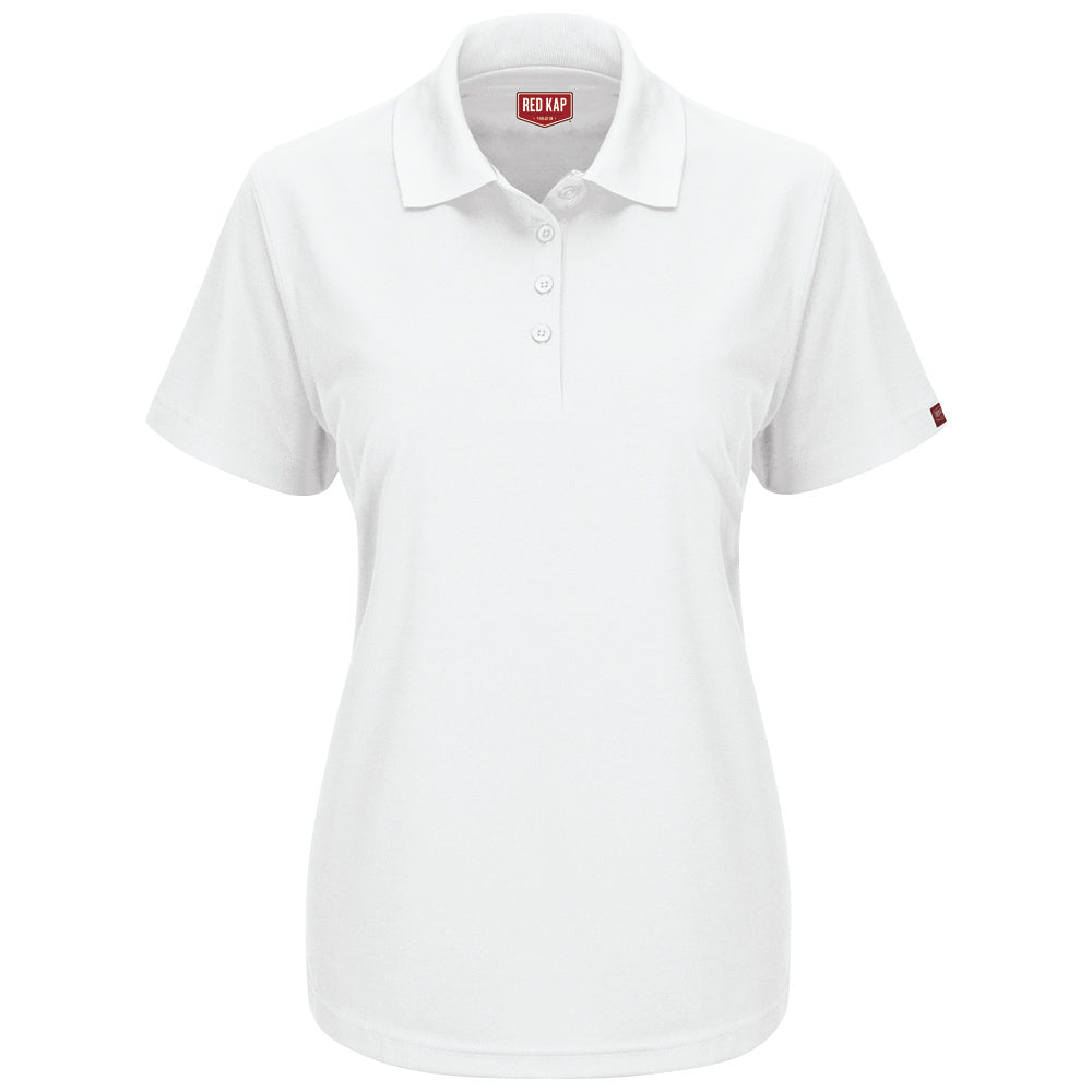 Red Kap Women's Flex Core Polo SK97 - White-eSafety Supplies, Inc