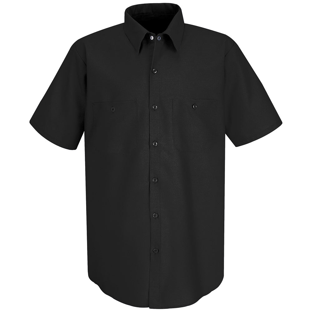 Red Kap Men's Industrial Work Shirt SP24 - Black-eSafety Supplies, Inc