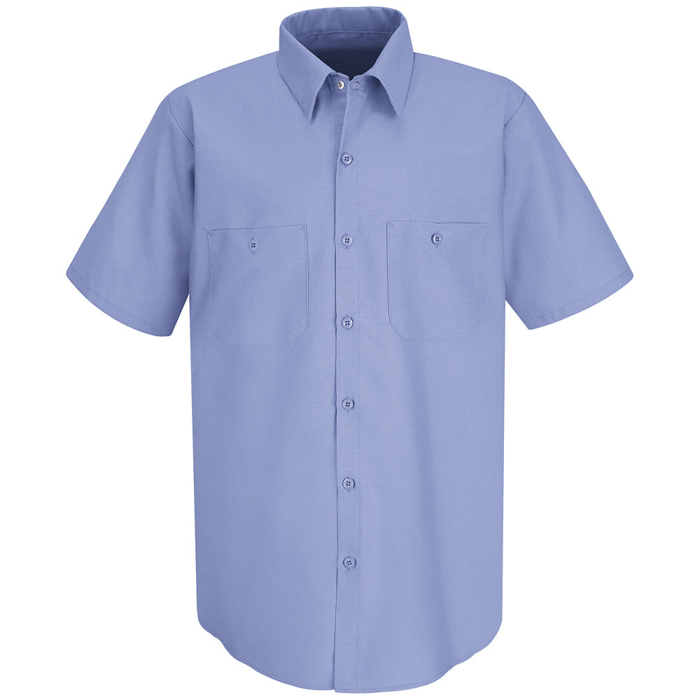 Red Kap Men's Industrial Work Shirt SP24 - Light Blue-eSafety Supplies, Inc