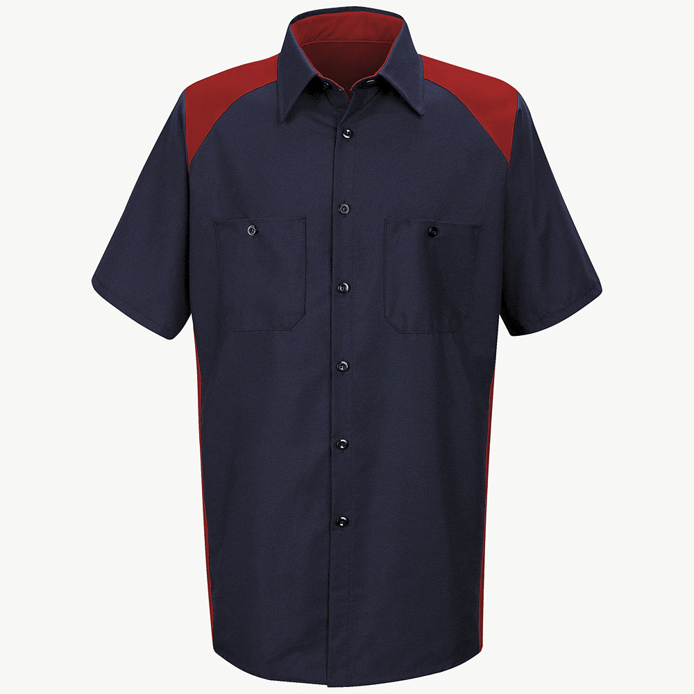 Red Kap Motorsports Shirt SP28 - Red / Navy-eSafety Supplies, Inc