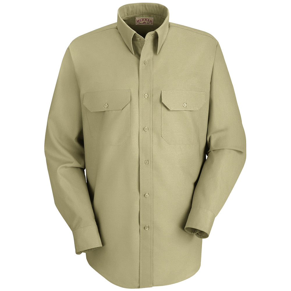 Red Kap Men's Solid Dress Uniform Shirt SP50 - Light Tan-eSafety Supplies, Inc