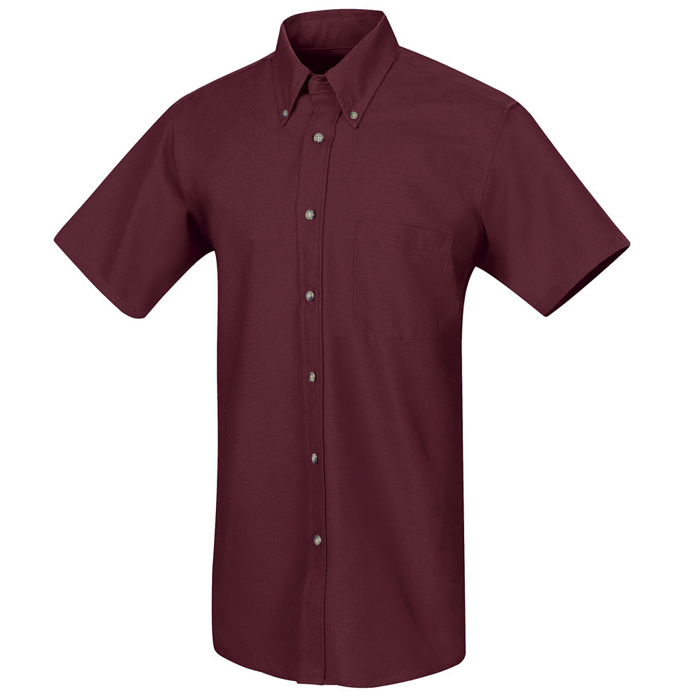 blue dress for baby girl Mens Burgundy Muscle Fit Short Sleeve Shirt main image 1