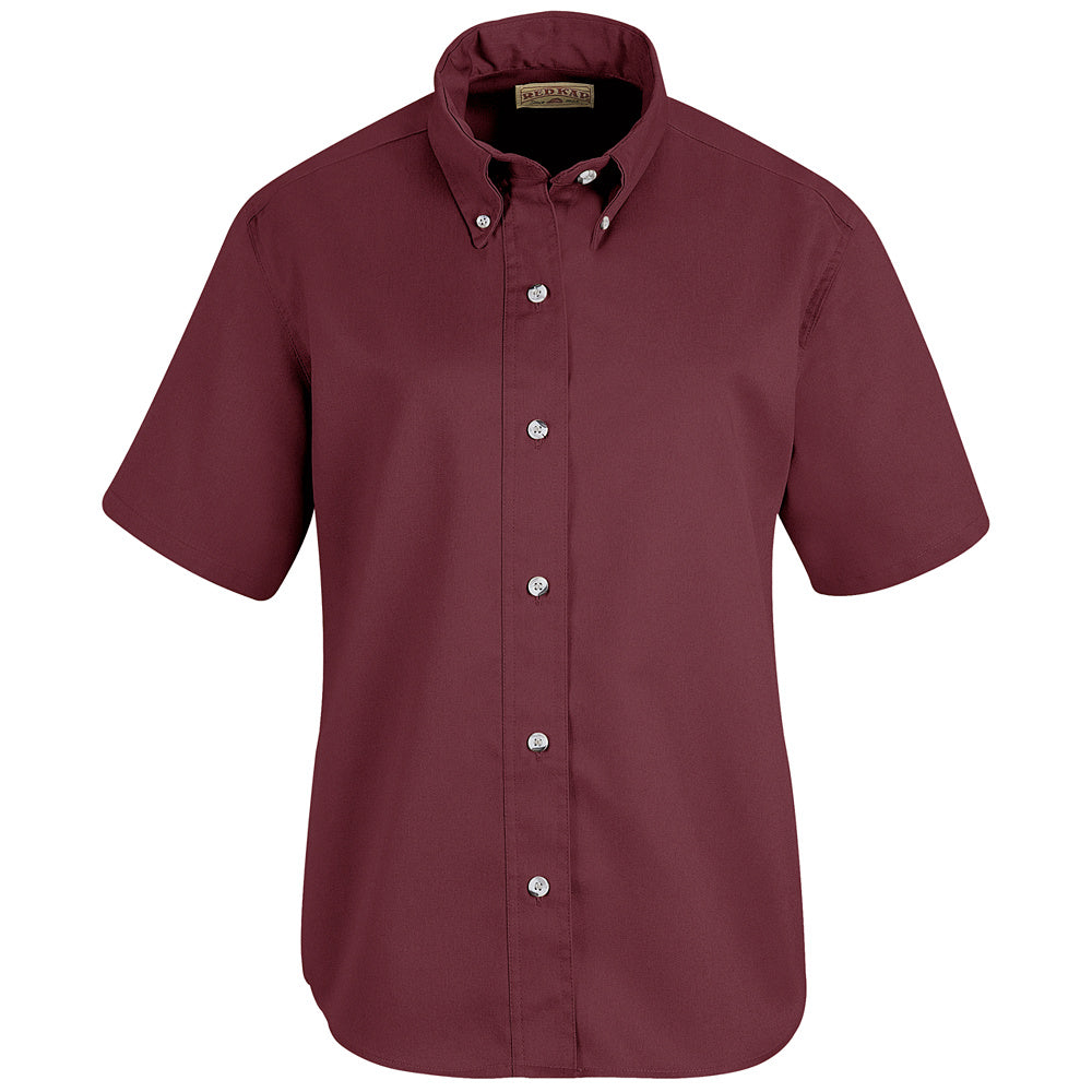 Red Kap Women's Poplin Dress Shirt SP81 - Burgundy-eSafety Supplies, Inc