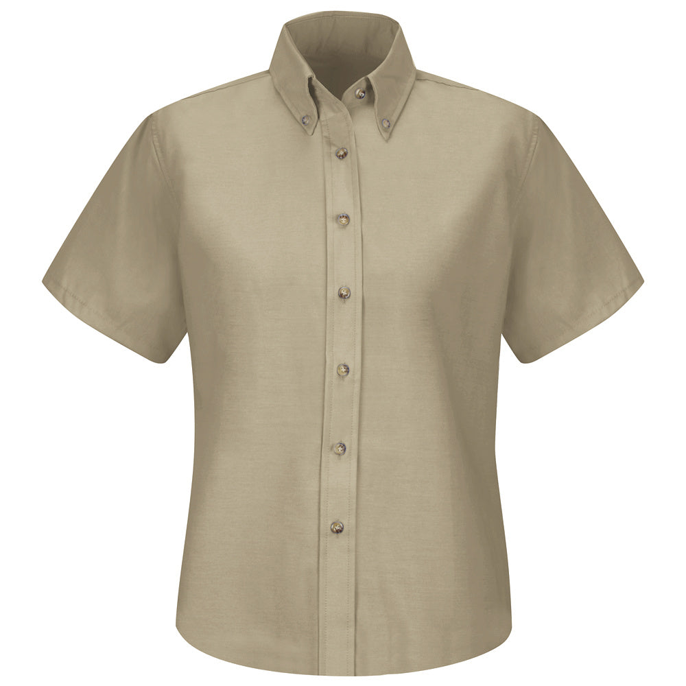 Red Kap Women's Poplin Dress Shirt SP81 - Khaki-eSafety Supplies, Inc