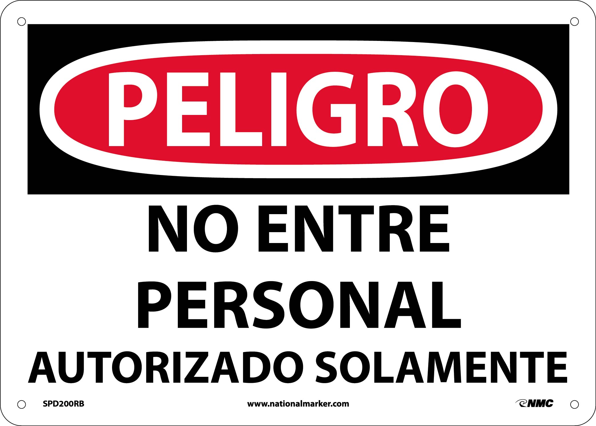 Danger Do Not Enter Sign - Spanish-eSafety Supplies, Inc