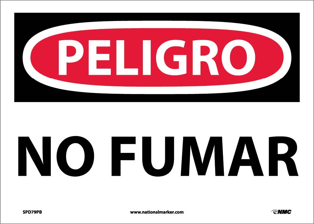 Danger No Smoking Sign - Spanish-eSafety Supplies, Inc