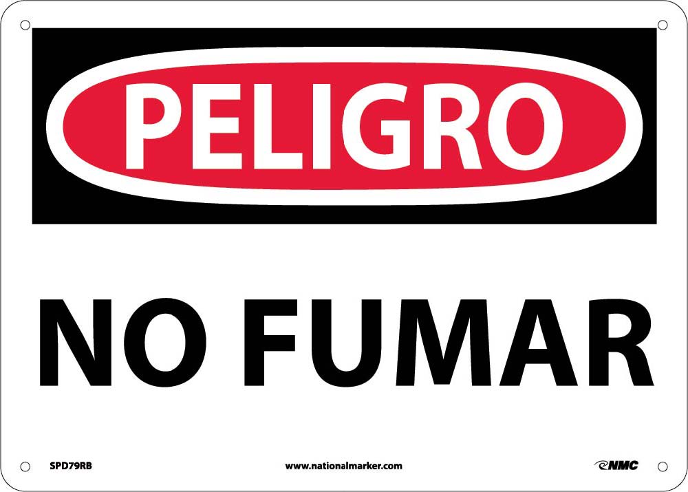 Danger No Smoking Sign - Spanish-eSafety Supplies, Inc