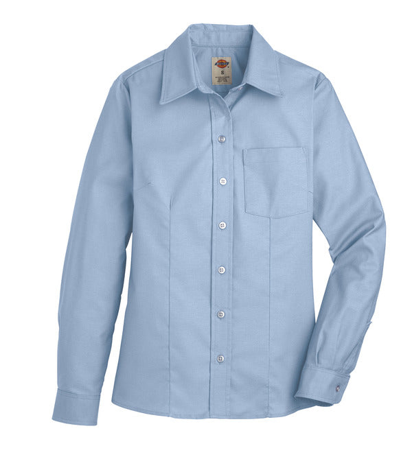 Dickies Women’s Long-Sleeve Stretch Oxford Shirt