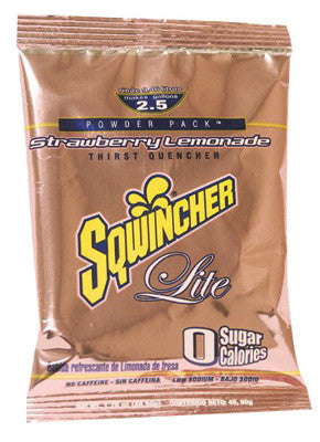 Sqwincher 1.76 Ounce Instant Powder COuncentrate Packet Strawberry Lemonade Electrolyte Drink - Yields 2.5 Gallons-eSafety Supplies, Inc