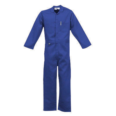 Stanco NX4681NB3XL 3X Navy Blue 4.5 Ounce Nomex IIIA Flame Retardant Coverall With Front Zipper Closure And Elastic Waistband-eSafety Supplies, Inc
